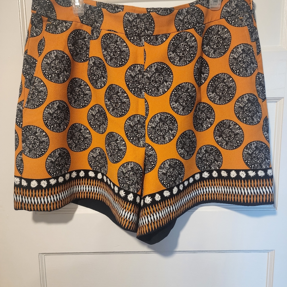 Ann Taylor Shorts. Mustard, Black & White 4" inseam. Size 14